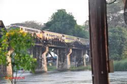 De brug met trein.